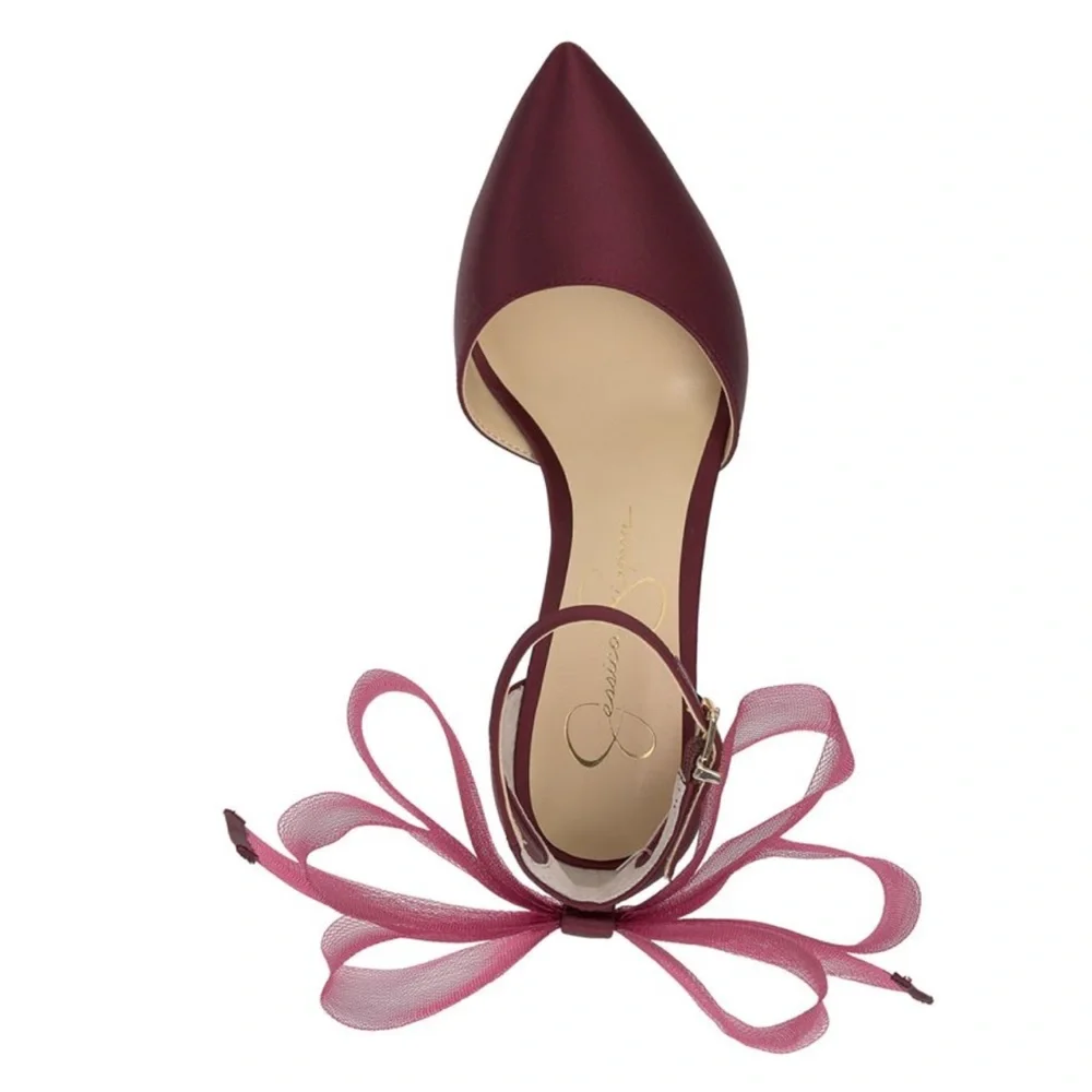 Jessica Simpson Women's Phindies Bow Ankle-Strap Pumps